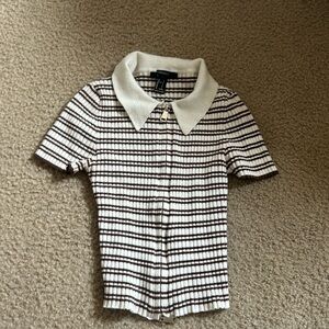 Tight fit cropped zip up